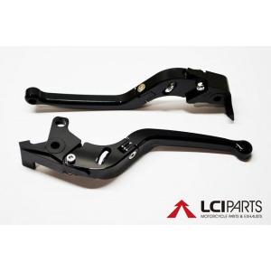 可倒式 無段階調整 ブレーキ クラッチレバーセット（BK）　YZF-R1 1999-2001｜lciparts