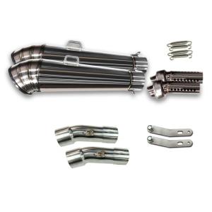 LCIPARTS製 ツインエンドマフラー用 カーボンサイレンサーバンド