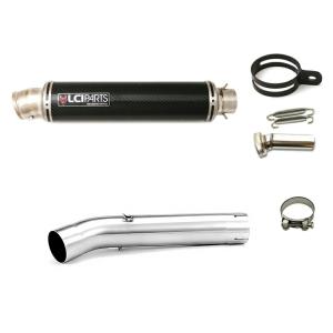 ヤマハ Tenere700 テネレ700 2021-2024 LCIPARTS LCI ラウンドチタンカーボン スリップオン マフラー｜lciparts