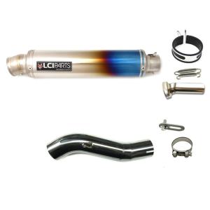 ホンダ CB400F 400X 2013-2015【NC47前期】 LCIPARTS LCI ラウンドフルチタン スリップオン マフラー｜lciparts