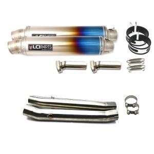 LCIショートチタンスリップオンマフラー CBR400R NC56 ホンダ CBR400R 400X 2019-2025 NC56 NC65｜LCIPARTS公式 スリップオン