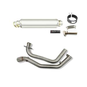 Lciスリップオンマフラー　50.8π ホンダ CB250F 2014-2017 LCIPARTS ショートステンレススリップオン