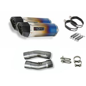 ARROW カーボンスリップオンマフラー 2本セット 隼 ARROW カーボン