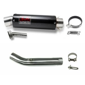 DANMOTO カーボン フルエキゾーストマフラーカワサキ ニンジャ ZX-25R