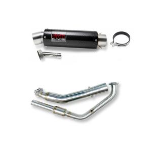 ホンダ VTR250 1997-2014 MC33 LCIPARTS ツインエンド ステンレス