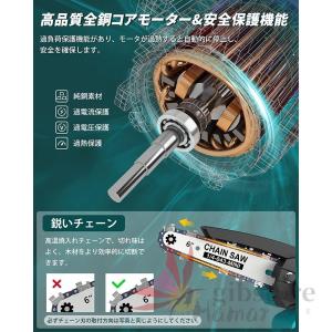 チェーンソー 充電式 コードレス 強力 小型 ...の詳細画像5