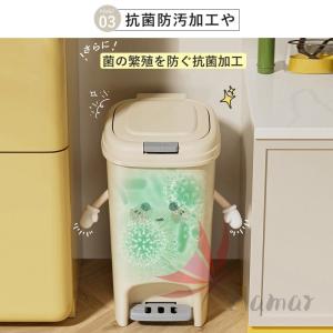 ゴミ箱 おしゃれ ごみ箱 防汚 抗菌 大容量 ...の詳細画像5