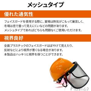 ヘルメット 作業用 作業 草刈機 刈払機 フェ...の詳細画像1