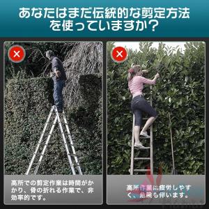 新型ヘッジトリマー 充電式 電動ポールヘッジト...の詳細画像4