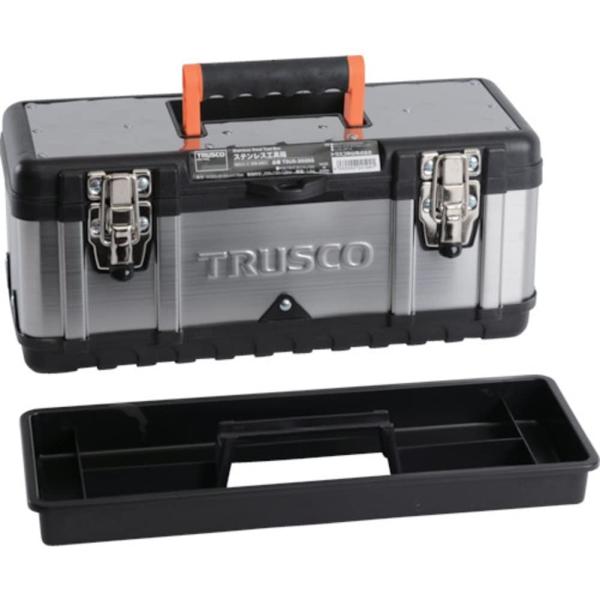 シルバー_S TRUSCO(トラスコ) ステンレス工具箱 Sサイズ TSUS-3026S