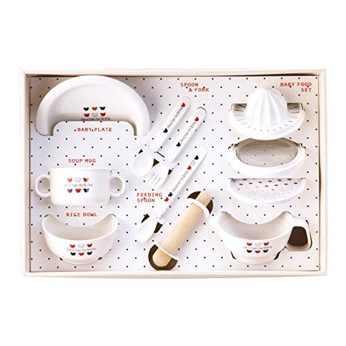 オフホワイト 赤ちゃんの城 ポリプロピレン 食器セット トリコロール 離乳食 調理器具 日本製
