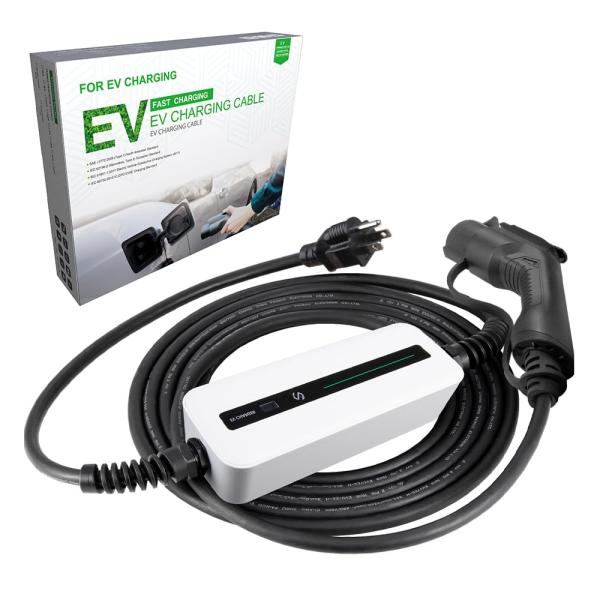 15A-NEME5-15 Morecevse EV充電器100V 電気自動車充電器 LCD SAEJ...