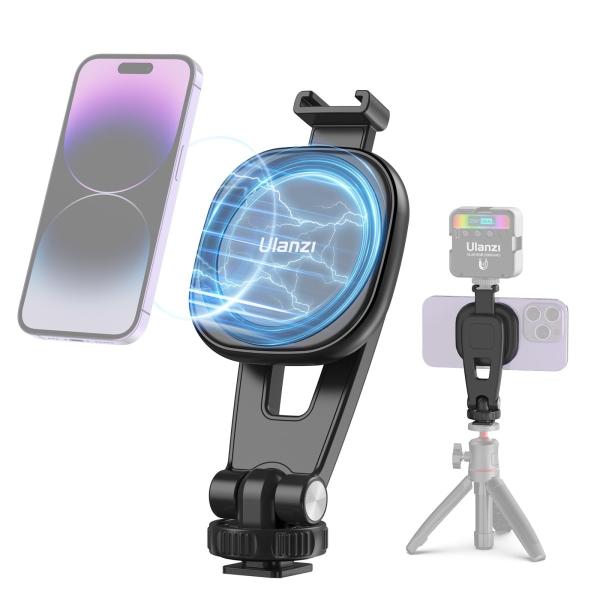 Ulanzi スマホホルダー三脚 MagSafe対応 三脚マウント磁気マグネット式 スマホホルダー ...