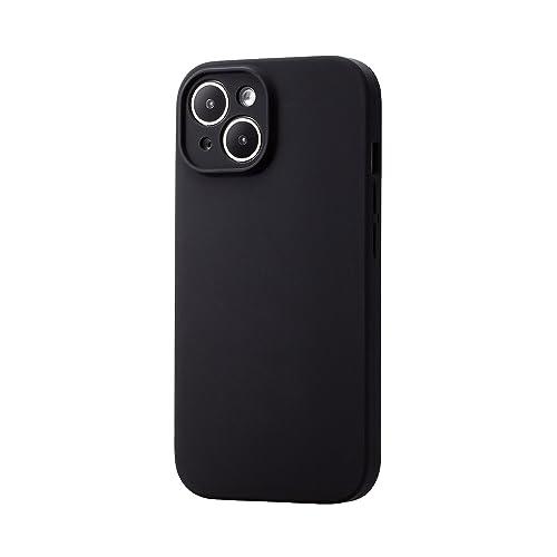 ブラック_1)ケース単体 エレコム iPhone15 ケース カメラ保護 シリコン MAGKEEP ...