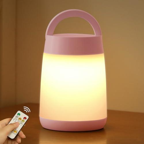 ピンク ナイトライト Govssing 授乳ライト バッテリー残量表示 ベッドサイドランプ 充電式 ...