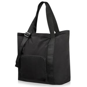 [ムラ] メンズ トートバッグ 旅行バッグ 折り畳み ブラックの商品画像