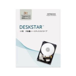 日立 HGST Deskstar パッケージ版 3.5inch 3TB 64MB 7200rpm 0S03088