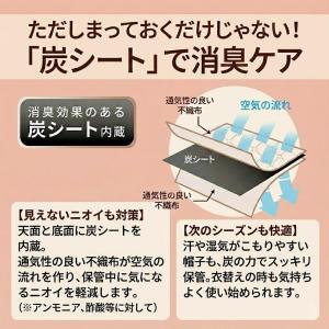 炭消臭 帽子収納袋 不織布 帽子 約5-6枚 ...の詳細画像5