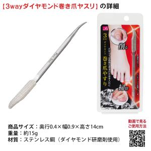 薄型ヘッドで爪にフィット 巻き爪ヤスリ 爪やす...の詳細画像4