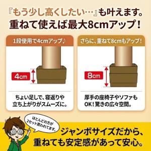 こたつの高さをあげる足 ジャンボ 4個入り ベ...の詳細画像5
