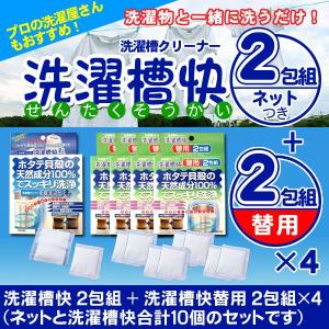 洗濯槽快セット 専用ネット付き 2包組×1 替...の詳細画像1