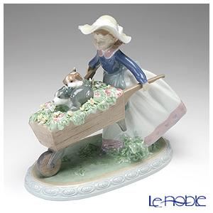 リヤドロ（Lladro リアドロ 陶器人形 置物） 花と少女 かぐわしき花