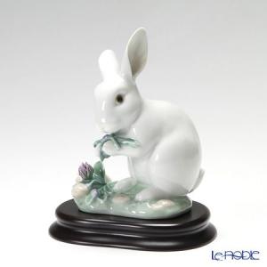 LLADRO（リヤドロ） 花飾りの白うさぎ 4 01006100 LLADRO : インポート