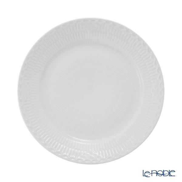 並行輸入品 ロイヤルコペンハーゲン ホワイトフルーテッド ハーフレース プレート(フラット) 25c...