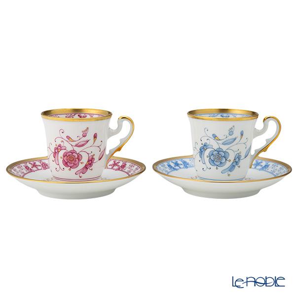 ジノリ1735／リチャード ジノリ フロス ローザ デミタスカップ＆ソーサー ペア 80ml カップ...