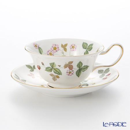 並行輸入品 ウェッジウッド Wedgwood ワイルドストロベリー ティーカップ＆ソーサー(ピオニー...