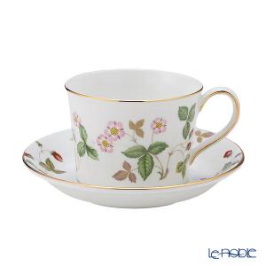 ウェッジウッド Wedgwood ワイルドストロベリー ティーカップ＆ソーサー(デルフィ)