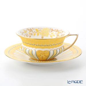ウェッジウッド Wedgwood ハーレクインコレクション カップ＆ソーサー(イエローリボン)