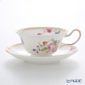ウェッジウッド Wedgwood ローズ ゴールド ティーカップ＆ソーサー(ピオニー)