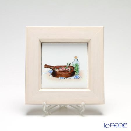 京七宝額(アートSHIPPO) キッチン クッキング 額アイボリー 16.8×16.8cm