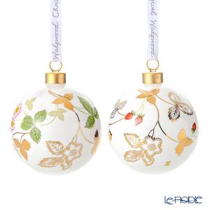 ウェッジウッド ホリデイ オーナメント ワイルドストロベリー 2個