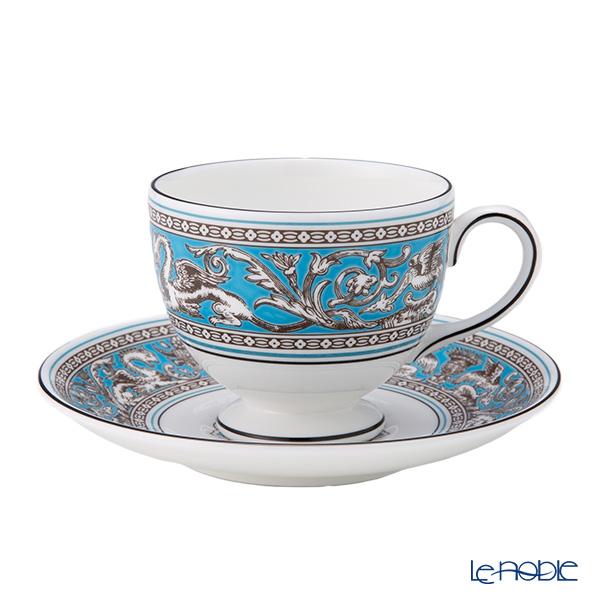 並行輸入品 ウェッジウッド(Wedgwood) フロレンティーン ターコイズ ティーカップ＆ソーサー...