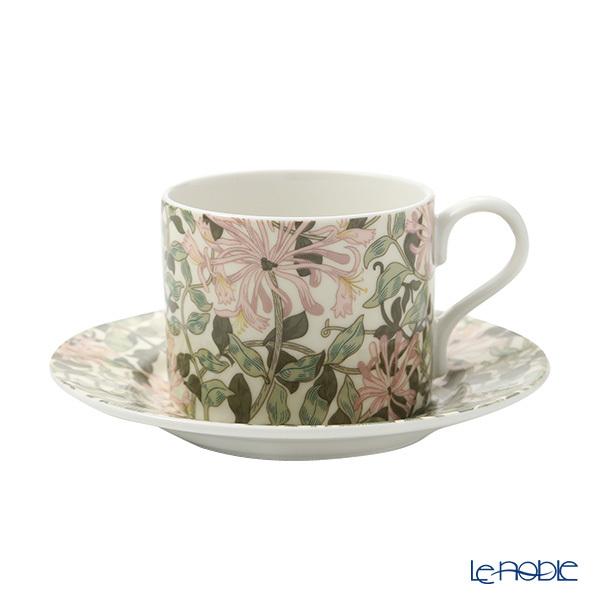 並行輸入品 スポード ウィリアムモリス パステル ハニーサックル ティーカップ＆ソーサー 280ml...