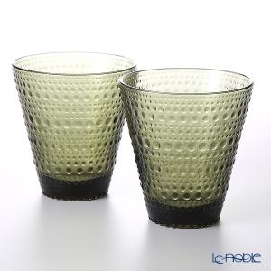 並行輸入品 イッタラ iittala カステヘルミ タンブラー モスグリーン 300ml ペア 北欧