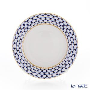 ロシア食器 インペリアル・ポーセリン コバルトネット プレート 18cm