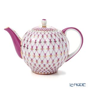 インペリアル・ポーセレン コバルトネット 蓋つき ティーカップ