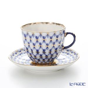 ロシア食器 インペリアル・ポーセリン コバルトネット ティーカップ