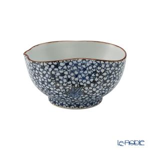 京焼・清水焼 色絵間取牡丹山水捻湯呑 加藤雲泉（雲泉窯） : 京焼