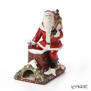 ビレロイ＆ボッホ(Villeroy＆Boch) クリスマストイズメモリー オルゴール付キャンドルホルダー サンタオンルーフ 32cm 6548｜le-noble