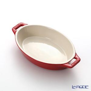 ストウブ(staub) オーバルディッシュ(セラミック製) 17cm／400ml チェリー アウトドア キャンプ｜le-noble