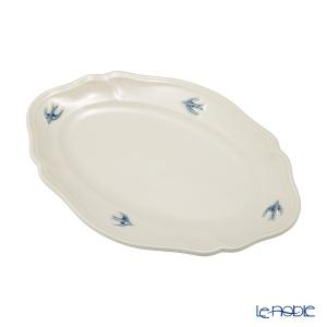 オーバル皿 ホワイト 青い縁取り オーバル皿 ホワイト 青い縁取り - メルカリ