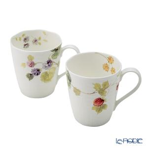 ナルミ NARUMI ローズ・ブランシェ Rose Blanche ペアマグカップ 約