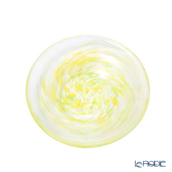 津軽びいどろ 色色豆皿 菜の花 100mm F-79756 小皿 皿