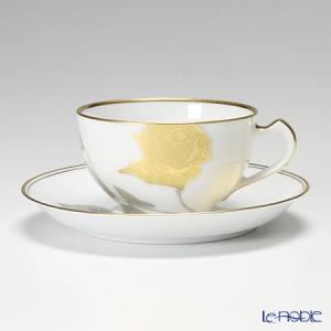 大倉陶園 日本製 ゴールド＆プラチナライン モーニングカップ