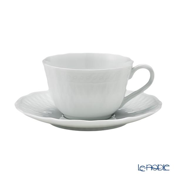 ノリタケ シェール ブラン ティー・コーヒー碗皿 1655L／T94887 白い器