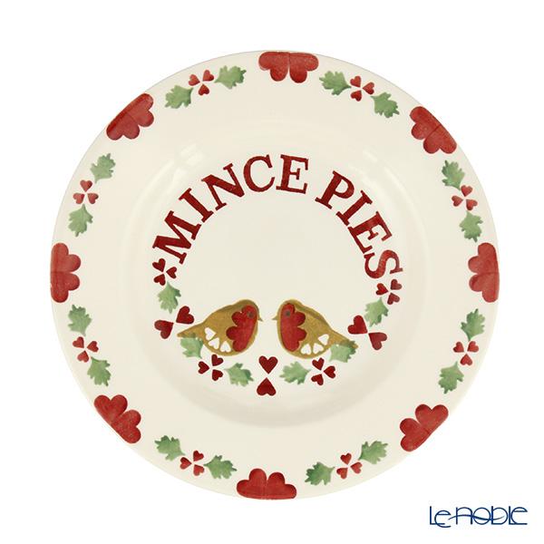 エマ・ブリッジウォーター クリスマスジョイ ロビン(コマドリ)／ミンスパイ プレート 21cm 23...